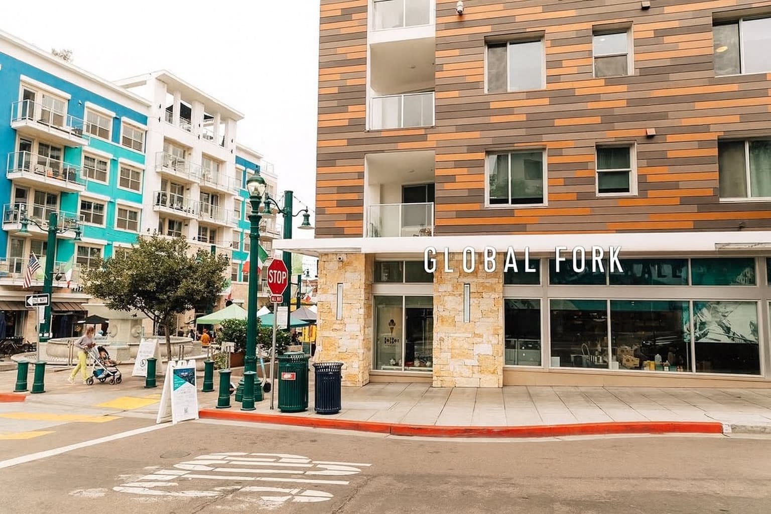 Global Fork storefront on West Date Street, San Diego